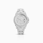 RELOJ ICED FROZEN ORO BLANCO