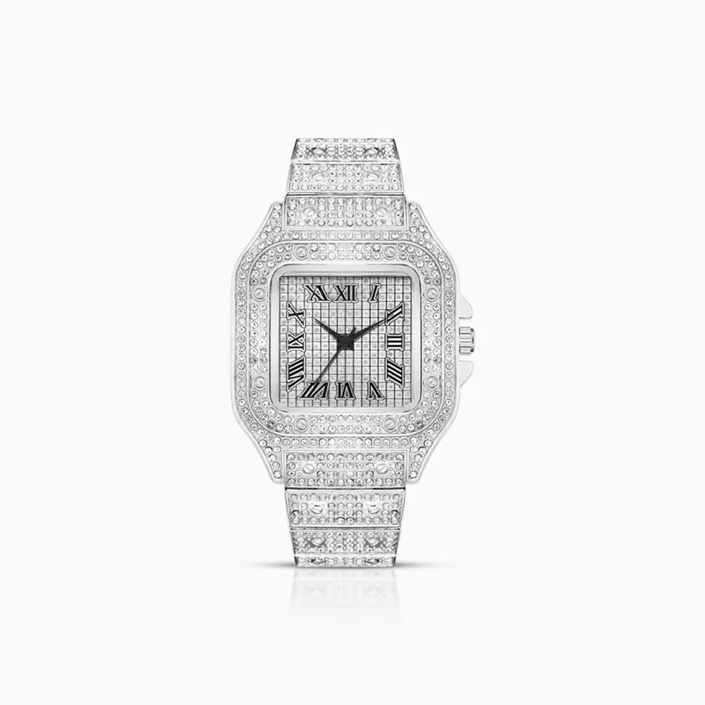 RELOJ SANTOZ CLASICO ORO BLANCO