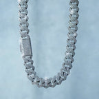 CADENA CUBANA 20MM ORO BLANCO 18K