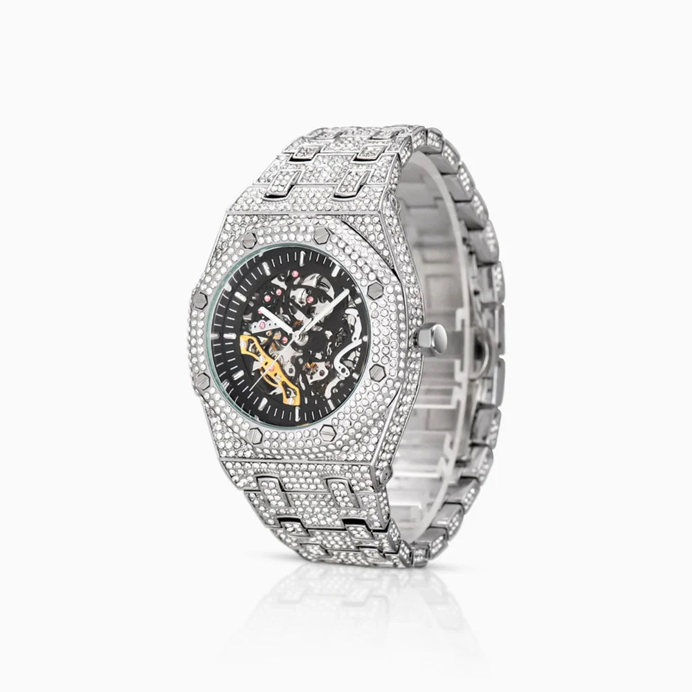RELOJ MILLONAIRE ORO BLANCO 14K