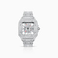 RELOJ SKELETON ORO BLANCO 14K