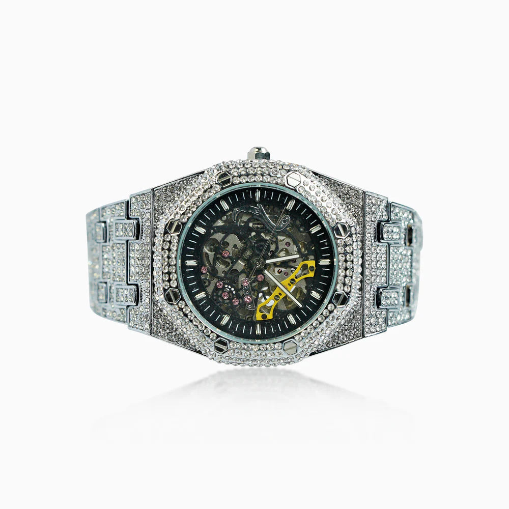 RELOJ MILLONAIRE ORO BLANCO 14K