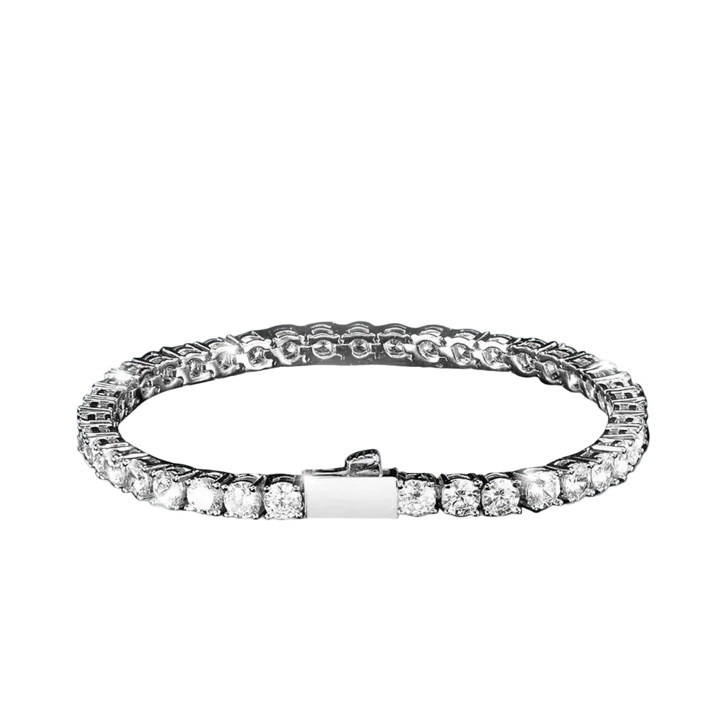 BRAZALETE TENIS ORO BLANCO 18K