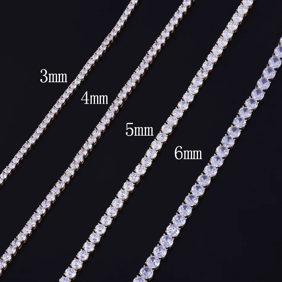CADENA TENIS ORO 18K