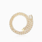 CADENA CUBANA RICH BOSS 20MM ORO 18K
