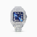 RELOJ SANTOZ BLUE ORO BLANCO 14K