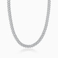 CADENA CUBANA 10MM ORO BLANCO 18K