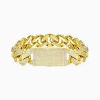 BRAZALETE CUBANA 20MM ORO 18K