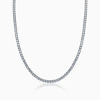 CADENA TENIS ORO BLANCO 18K
