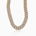 CADENA CUBANA RICH BOSS 20MM ORO 18K